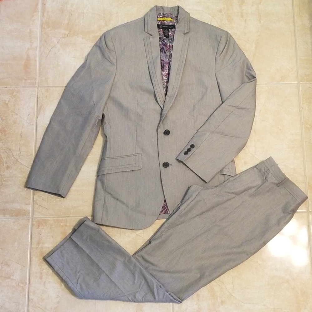 Slim fit INC grey suit